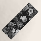 Black and White Garden Yoga Mat Gallery Image 1