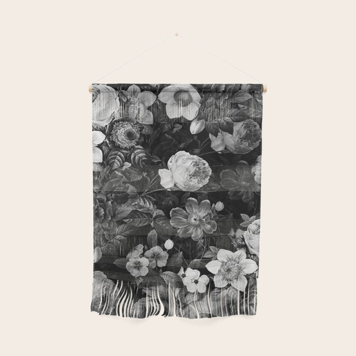 Black and White Garden Wall Hanging Gallery Image 1