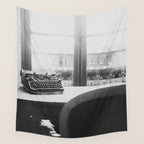 The Writer's Life - Black and White Paris Photography Wall Tapestry Gallery Image 4