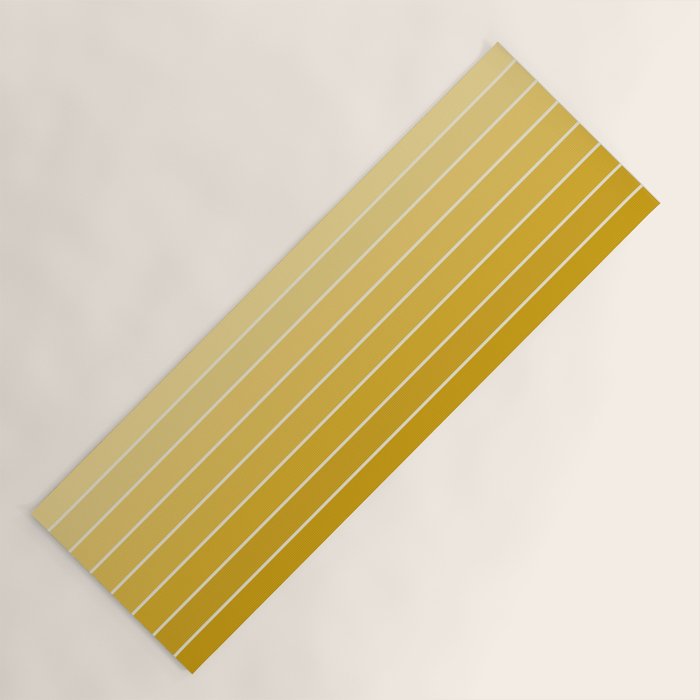 Gradient Arch XXV Gold Sunshine Mid Century Modern Rainbow Yoga Mat Gallery Image 1