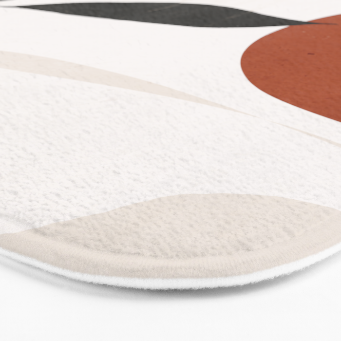 Abstract Shapes and Leaves 2 Bath Mat Gallery Image 3