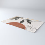 Abstract Shapes and Leaves 2 Rug Gallery Image 3