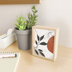Abstract Shapes and Leaves 2 Mini Art Print Gallery Image 2