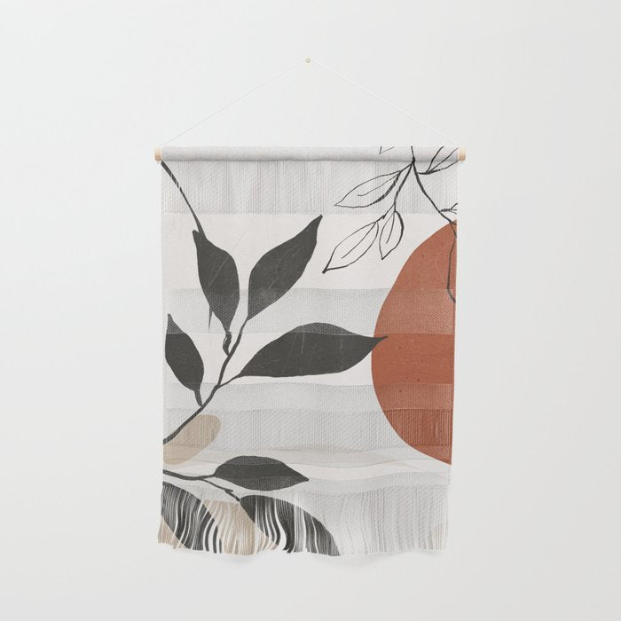 Abstract Shapes and Leaves 2 Wall Hanging Gallery Image 1