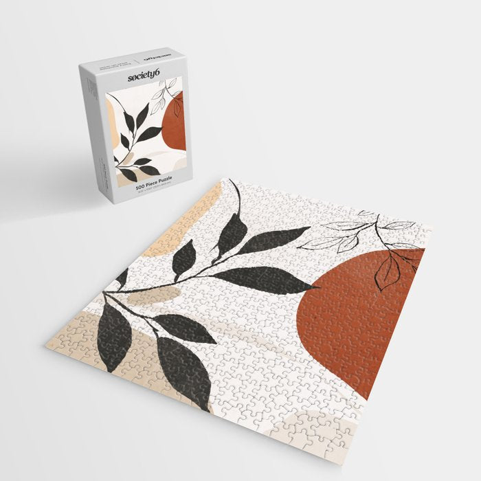 Abstract Shapes and Leaves 2 Jigsaw Puzzle Gallery Image 2