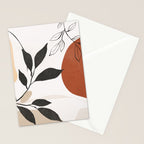 Abstract Shapes and Leaves 2 Stationery Card Gallery Image 2
