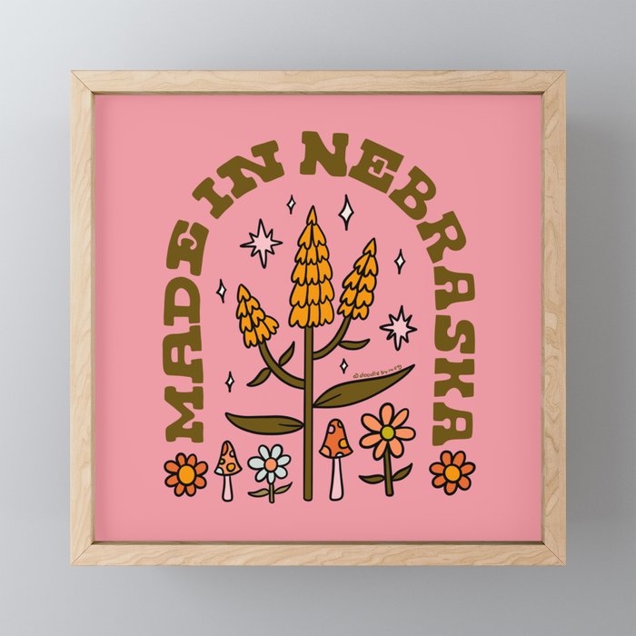 Made In Nebraska Mini Art Print Gallery Image 1