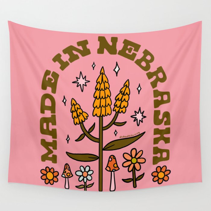 Made In Nebraska Wall Tapestry Gallery Image 4