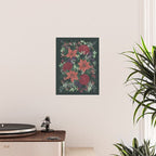 Wild Flowers Winter Bouquet (Enchanting Hidden Monsters in Dark Floral) Poster Gallery Image 2