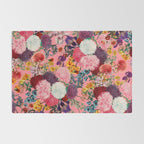 Floral Pink Pattern Rug Gallery Image 2