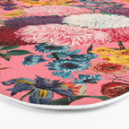 Floral Pink Pattern Bath Mat Gallery Image 3