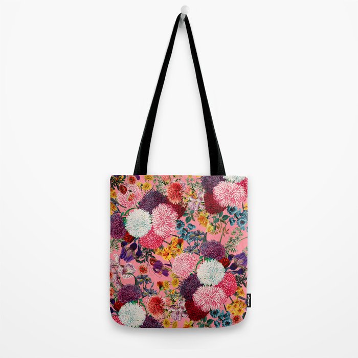 Floral Pink Pattern Tote Bag Gallery Image 2
