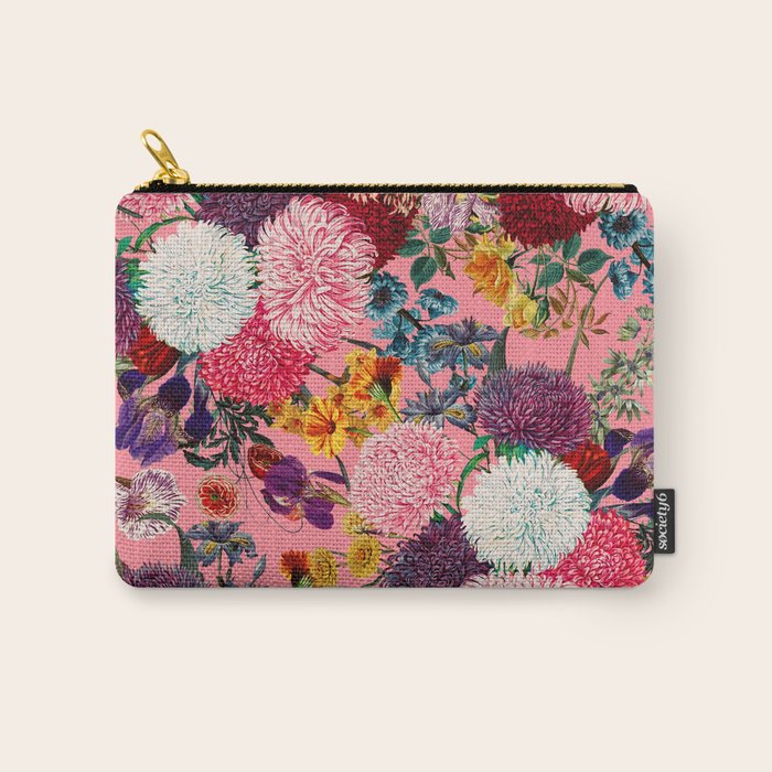 Floral Pink Pattern Carry All Pouch Gallery Image 1