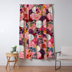 Floral Pink Pattern Window Curtain Gallery Image 5