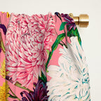 Floral Pink Pattern Window Curtain Gallery Image 2