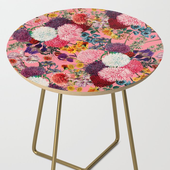 Floral Pink Pattern Side Table Gallery Image 2