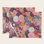 Floral Pink Pattern Placemat Gallery Image 1