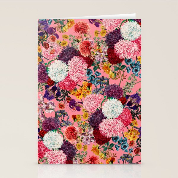 Floral Pink Pattern Stationery Card Gallery Image 2