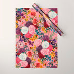 Floral Pink Pattern Wrapping Paper Gallery Image 1