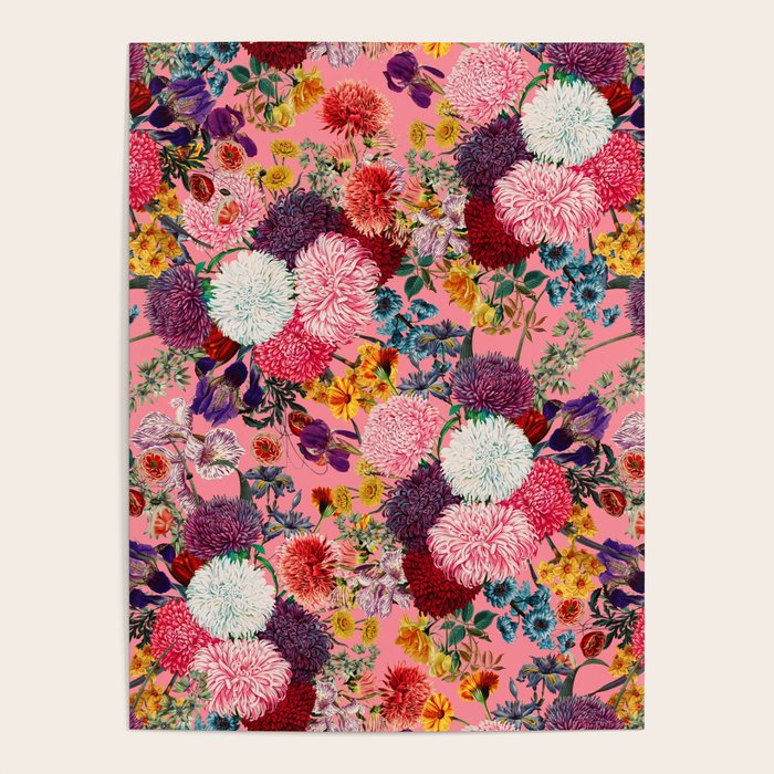 Floral Pink Pattern Poster Gallery Image 4