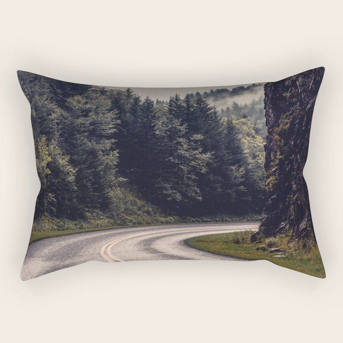 Smoky Mountain National Park -  Road Trip Adventure Rectangular Pillow Gallery Image 1