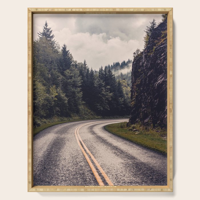 Smoky Mountain National Park -  Road Trip Adventure Serving Tray Gallery Image 1