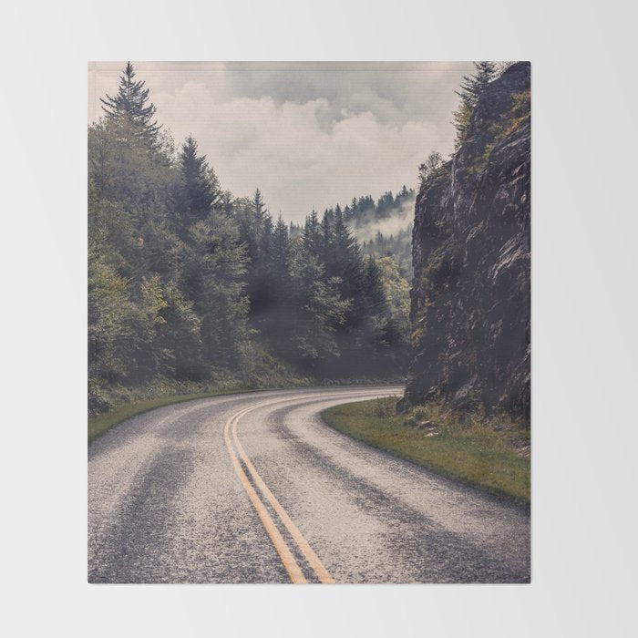 Smoky Mountain National Park -  Road Trip Adventure Throw Blanket Gallery Image 2
