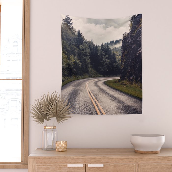 Smoky Mountain National Park -  Road Trip Adventure Wall Tapestry Gallery Image 2