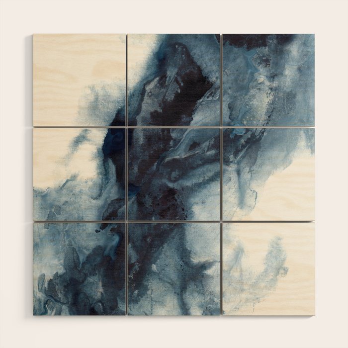 Indigo Depths No. 1 Wood Wall Art Gallery Image 1