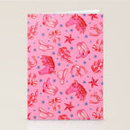 Cowgirl Christmas - pink and red Stationery Card Gallery Image 2