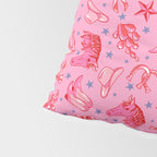 Cowgirl Christmas - pink and red Pillow Sham Gallery Image 4