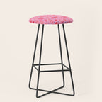 Cowgirl Christmas - pink and red Stool Gallery Image 1