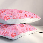 Cowgirl Christmas - pink and red Pillow Sham Gallery Image 3