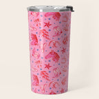 Cowgirl Christmas - pink and red Travel Mug Gallery Image 2