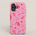 Cowgirl Christmas - pink and red iPhone Case Gallery Image 1