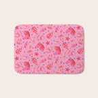 Cowgirl Christmas - pink and red Bath Mat Gallery Image 1