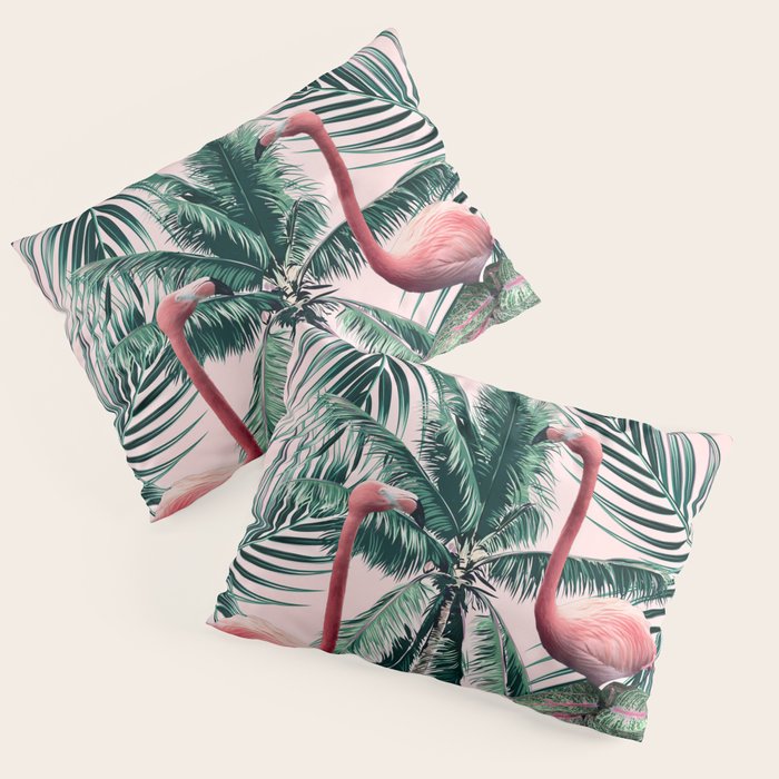 Flamingo tropics Pillow Sham Gallery Image 1