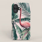 Flamingo tropics iPhone Case Gallery Image 1