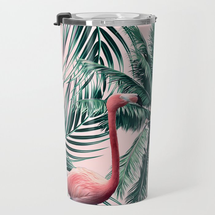 Flamingo tropics Travel Mug Gallery Image 3