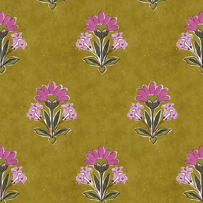 Block pink floral  Coffee Mug Gallery Image 2