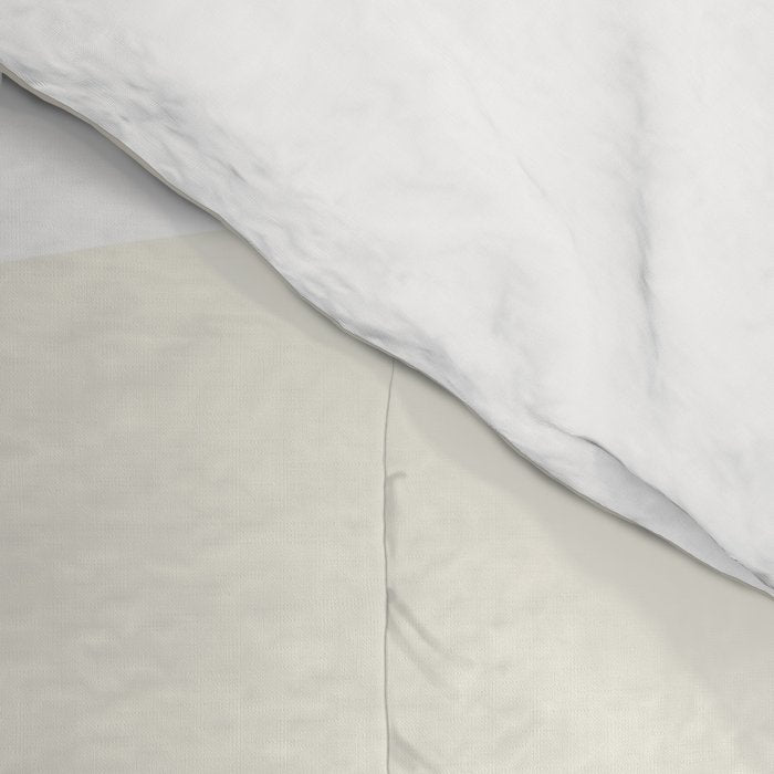 Cream Dream Liquid Swirl Abstract in Light Beige and White Comforter Gallery Image 4