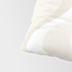 Cream Dream Liquid Swirl Abstract in Light Beige and White Pillow Sham Gallery Image 4