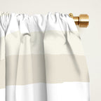 Cream Dream Liquid Swirl Abstract in Light Beige and White Window Curtain Gallery Image 2