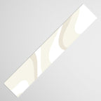 Cream Dream Liquid Swirl Abstract in Light Beige and White Table Runner Gallery Image 3