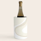 Cream Dream Liquid Swirl Abstract in Light Beige and White Wine Chiller Gallery Image 3