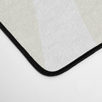 Cream Dream Liquid Swirl Abstract in Light Beige and White Desk Mat Gallery Image 4