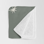 Capricorn Zodiac Star Constellation Line Art Sage Throw Blanket Gallery Image 3