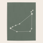 Capricorn Zodiac Star Constellation Line Art Sage Poster Gallery Image 4