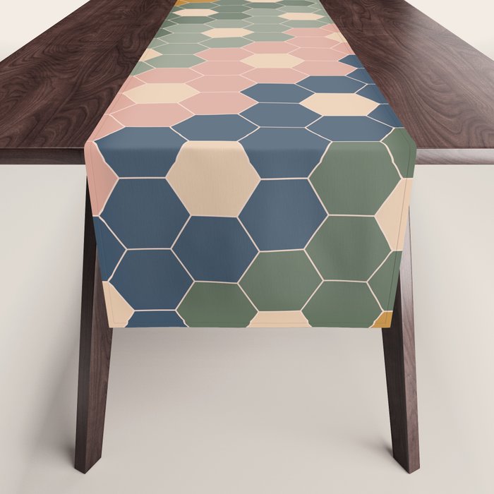 Hexagon Flowers Table Runner Gallery Image 1