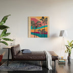 Tropical Sunset Palms I Wood Wall Art Gallery Image 2